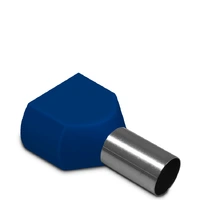 Terminal Pré-Isolado Tubular Duplo 16mm² Azul TE1614 Sibratec - imagem 1