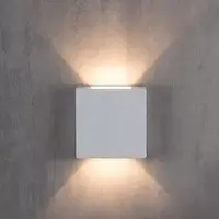 Arandela LED Clean Quadrada 2 Fachos 3W 3.000K - Branco Blumenau - imagem 1