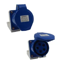 Tomada de parede/sobrepor 115-9 - 3P+N+T 9H 220Vca/16A Azul IP44  - imagem 1