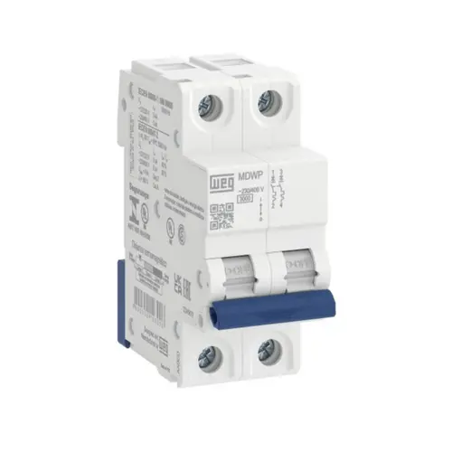 Minidisjuntor Termomagnético MDWP Bipolar 400VCA - WEG