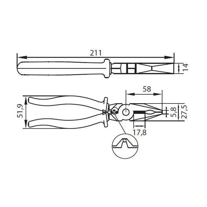 Alicate Eletricista 8" BELZER