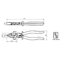 Alicate Corte Tesoura 8" BELZER/SATA - imagem 2