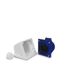 Tomada de parede/sobrepor 113 - 2P+T 6H 220Vca/16A Azul IP44  - imagem 2