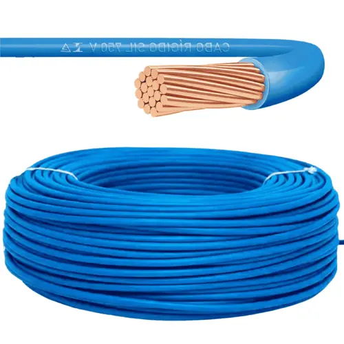 Cabo Cobre Semi Rígido 1KV Azul