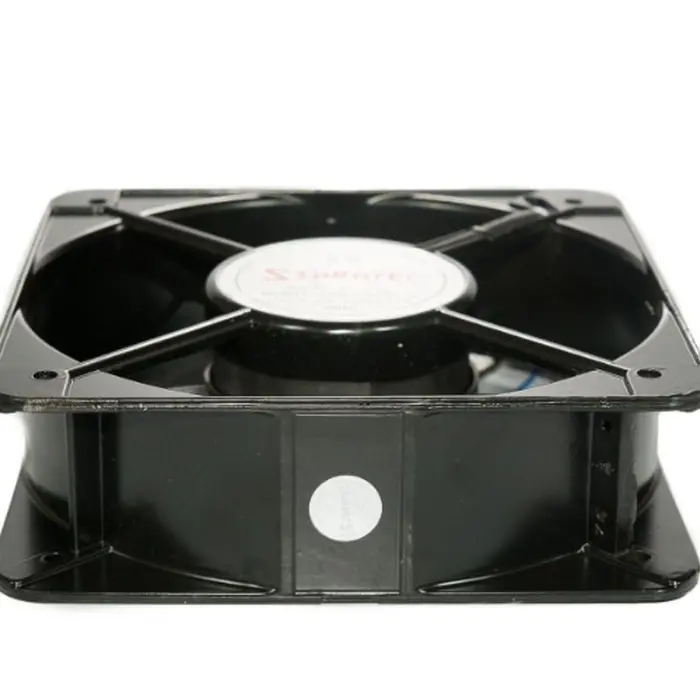 Ventilador 18x18x6cm com Corpo Metálico e Eixo com Rolamento. Alimentação: 127V