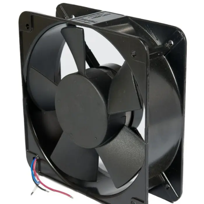 Ventilador 18x18x6cm com Corpo Metálico e Eixo com Rolamento. Alimentação: 127V