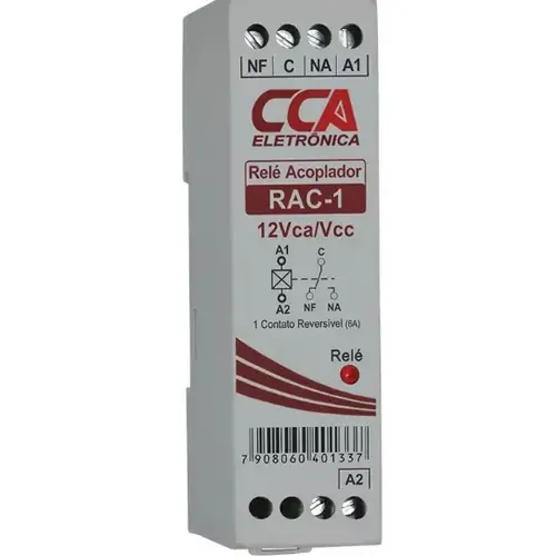 Relé Acoplador Interface 12vcc / Vca C/ 1 Contato Reversível SIBRATEC