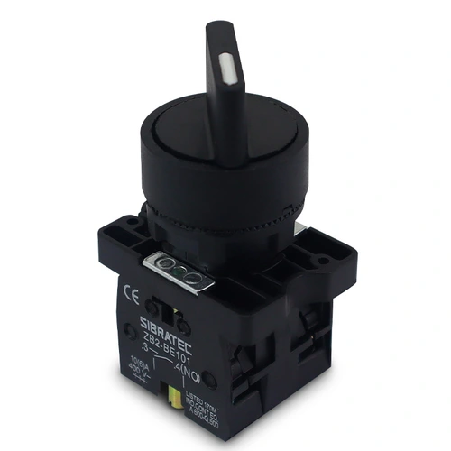 Chave seletora plástica ED33 - 3 Posições 2NA Manopla Curta