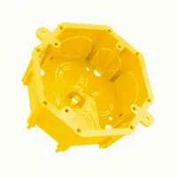 Caixa Embutir em Alveria 4"x50mm Octogonal com Fundo ENERBRAS - imagem 1