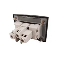 Conjunto 65X45 Tomada Para Móveis 2P+T 10A Ebony Sleek Margirius - imagem 2