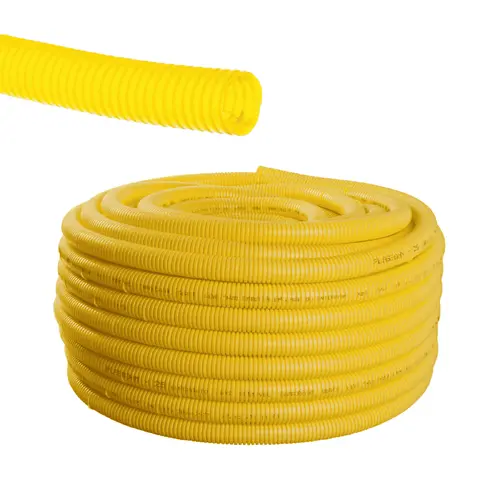 Eletroduto Corrugado Amarelo Plasbohn 