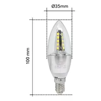  Lâmpada LED Vela E14 4w  6.500K CTB - imagem 1