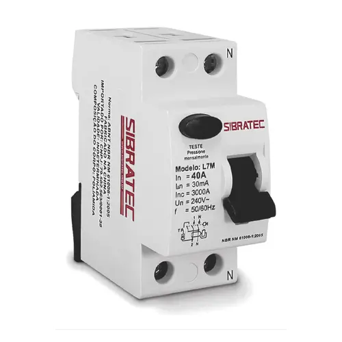 Interruptor Diferencial DR Bipolar - Sibratec
