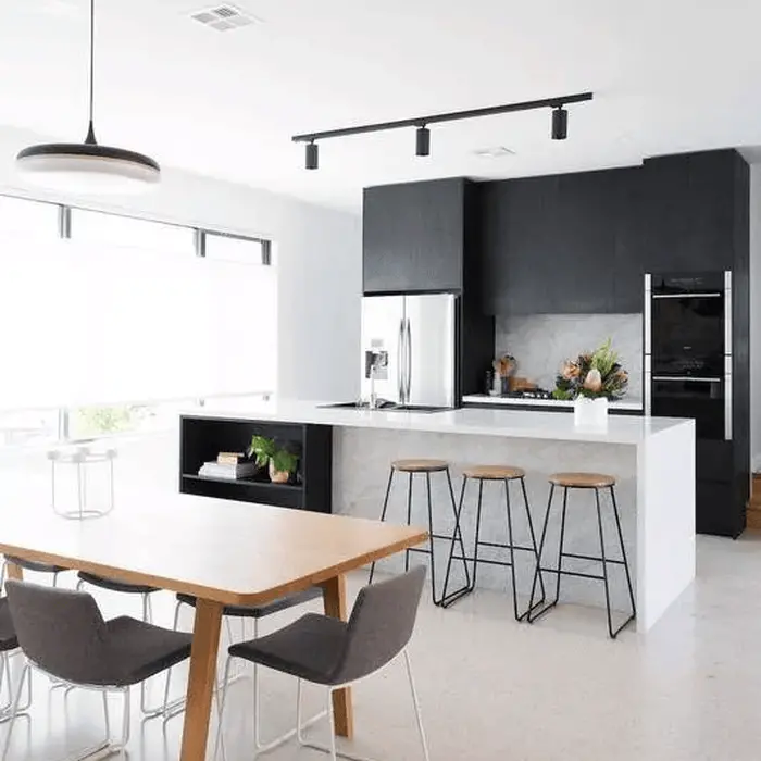 Kit Spot LED de trliho preta 9W 4000K Ecoforce