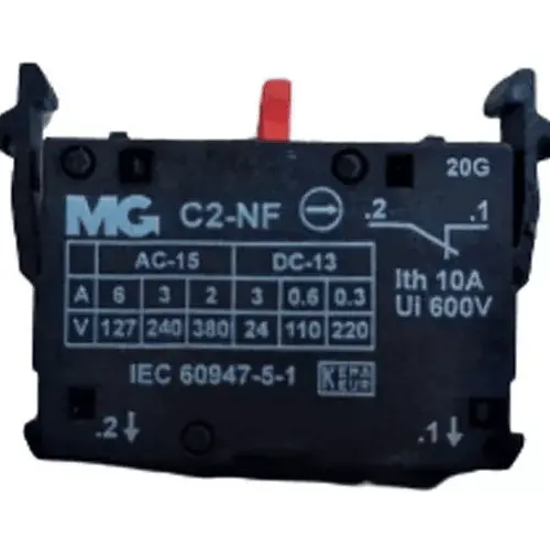 Bloco de contato 1NF (Normalmente fechado) Margirius