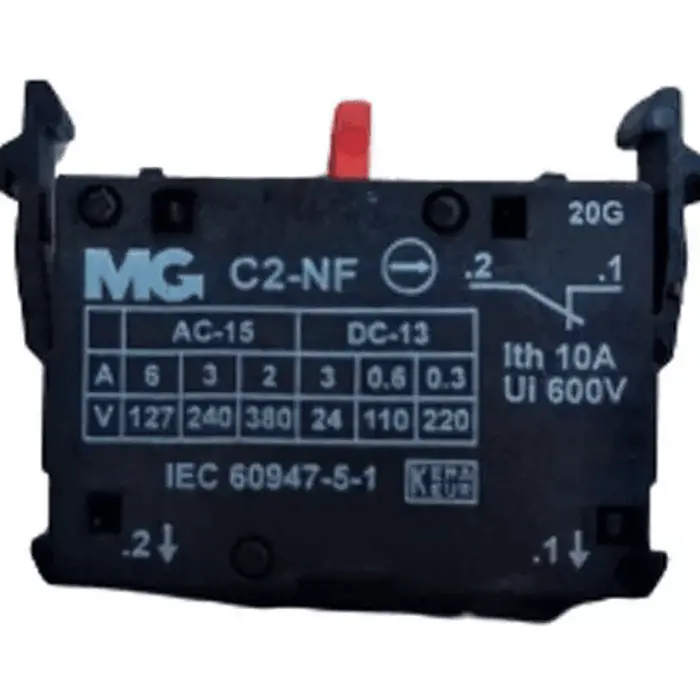 Bloco de contato 1NF (Normalmente fechado) Margirius