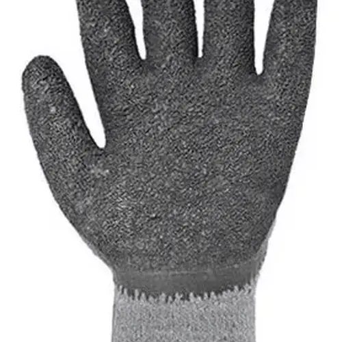 Luva Tricotada em Algodão com Banho de Látex Corrugado Tamanho 10 PROTEPLUS