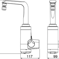 Torneira Eletrônica Essence 5500W 220V Mesa Branco Lorenzetti  - imagem 1
