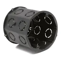 Caixa de Laje Octagonal FMD Dupla Preto (Sem suporte) BETEL - imagem 1