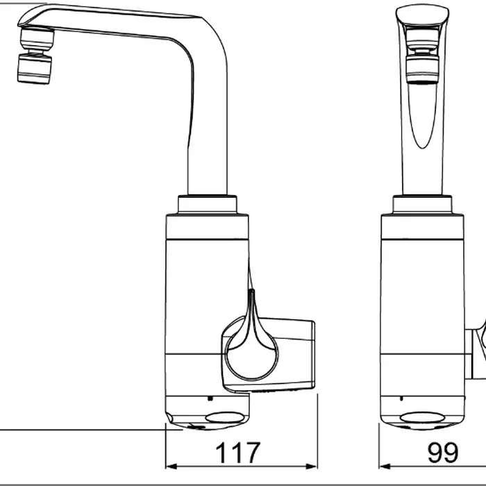 Torneira Eletrônica Essence 5500W 220V Parede Branco Lorenzetti 