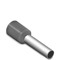 Terminal Pré-Isolado Tubular Simples 4,0mm² Cinza E4012 Sibratec - imagem 1