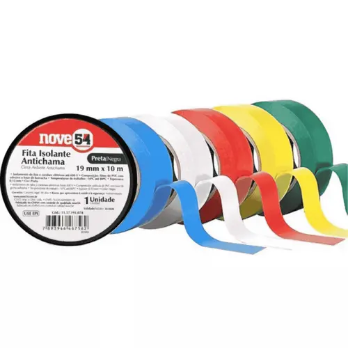 Fita Isolante 18MMx10M Cores Imperial