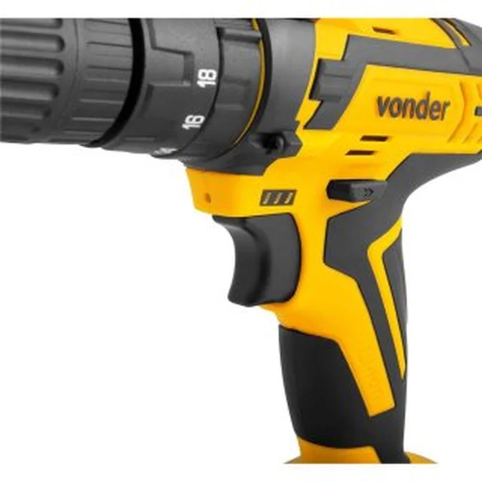 Parafusadeira/furadeira com impacto a bateria, 12 V, fonte bivolt automática, PFV 012I VONDER