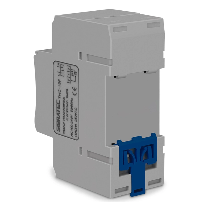 Programador Horário (TIMER) THC-15F Bivolt 110/220V (16A) - Programação Semanal - 28ON / 28OFF Sibratec