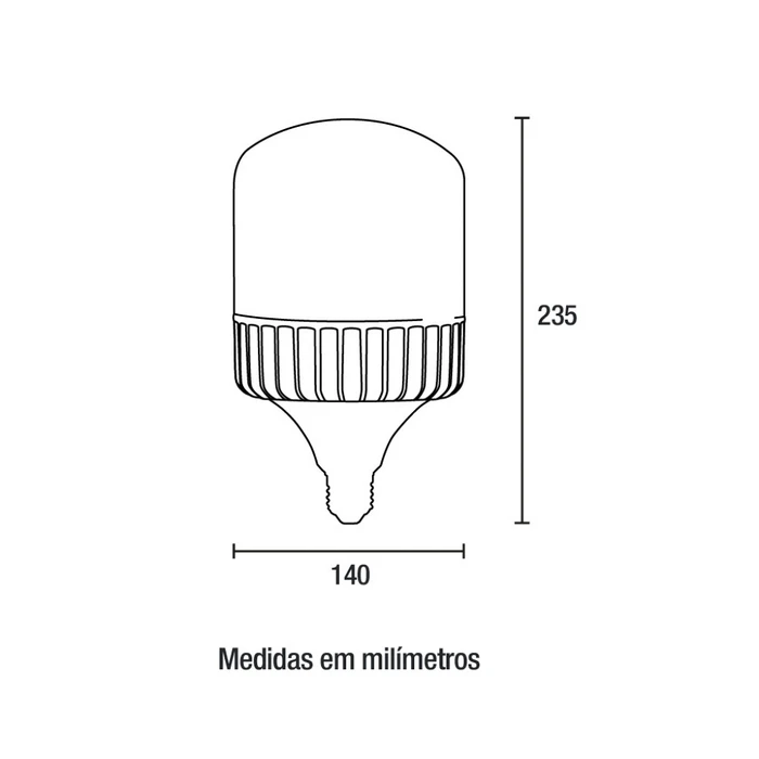 Lâmpada LED Ultra 80W 7200lm 6.500K Blumenau