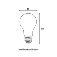 Lâmpada LED A55 6W 6.500K Blumenau  - imagem 1