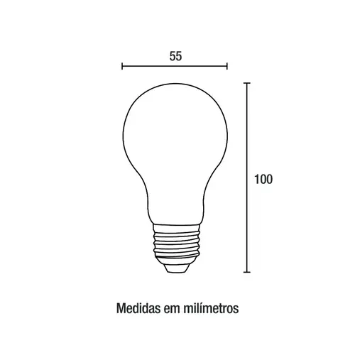Lâmpada LED A55 6W 6.500K Blumenau 