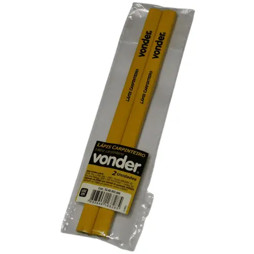 Lápis Para Carpinteiro - Cartela com 2 peças - Vonder