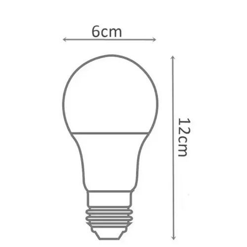 Lâmpada LED Bulbo 12W 3000k Bivolt Intral