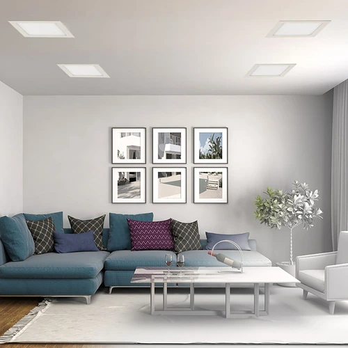 Painel LED TECH Slim Quadrado Embutir Alumínio 18W - Branco Blumenau