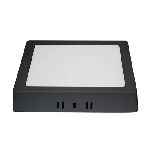 Painel LED TECH Slim Quadrado Sobrepor Alumínio 12W - Preto Blumenau 