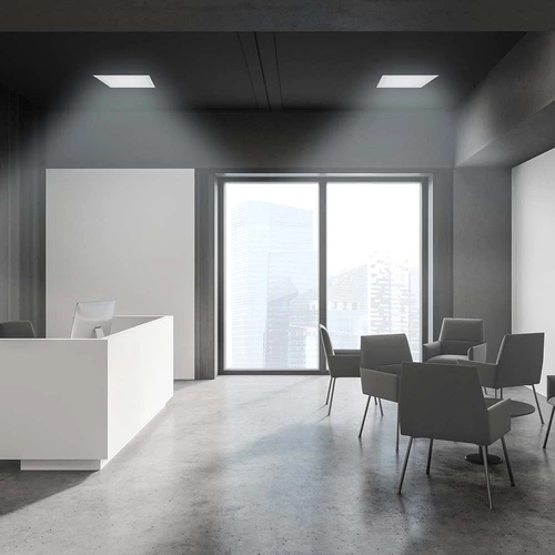 Painel LED TECH Slim Quadrado Embutir Alumínio 24W - Branco Blumenau