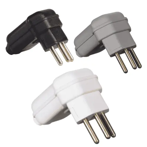 Plugue Desmontável 2P+T 90º de 20A com Prensa Cabos MarGirius