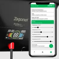 Ducha Ducali Premium Digital Black 7500W 220V Zagonel - imagem 1