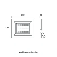 Refletor LED Play 100W IP65 - 6.500K Blumenau - imagem 1