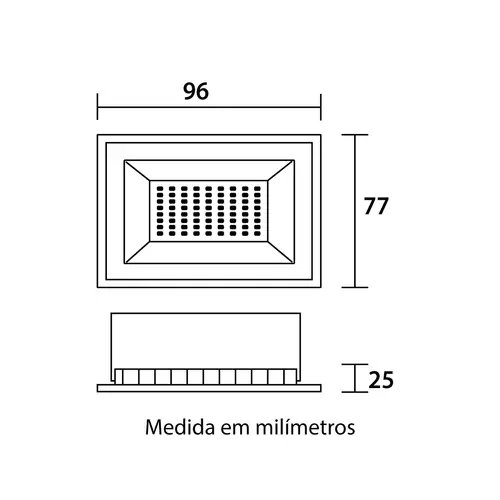 Refletor Led Tech Alumínio 20W Blumenau