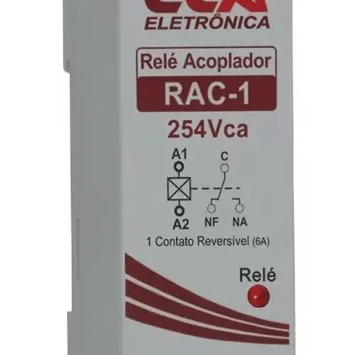 Relé De Interface Acoplador 254v 1 Contato Reversível SIBRATEC