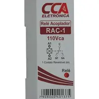 Relé Acoplador Interface 110 Vcc Vca C/ 1 Contato Reversível SIBRATEC - imagem 1