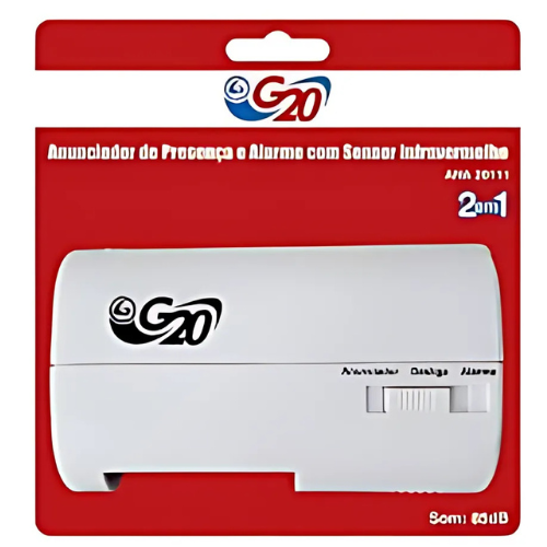 Anunciador de Presença e Alarme com Sensor Infravermelho - G20