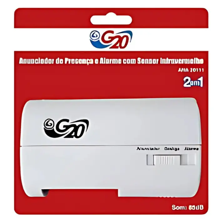 Anunciador de Presença e Alarme com Sensor Infravermelho - G20