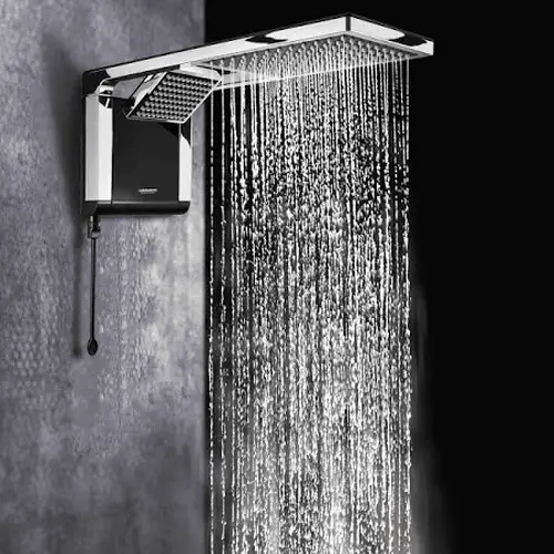 Chuveiro Acqua Duo Ultra Black Cromado 7800W 220V Lorenzetti