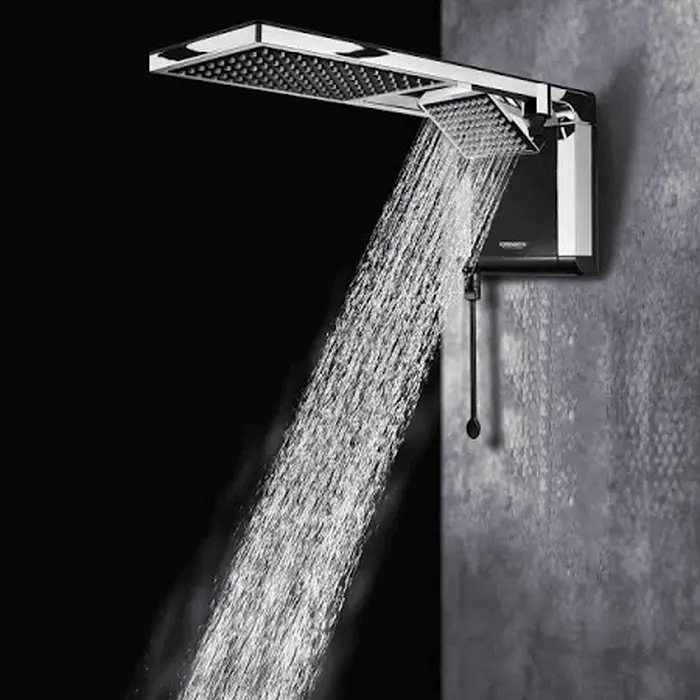 Chuveiro Acqua Duo Ultra Black Cromado 7800W 220V Lorenzetti