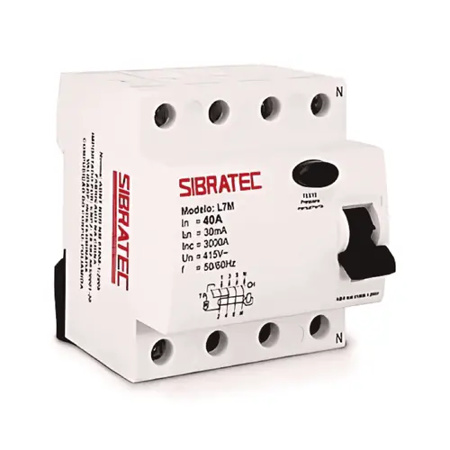 Interruptor Diferencial DR Tretapolar - Sibratec