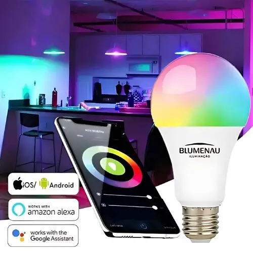 Lâmpada LED Infinity Smart Bulbo A60 9W Wi-Fi Blumenau
