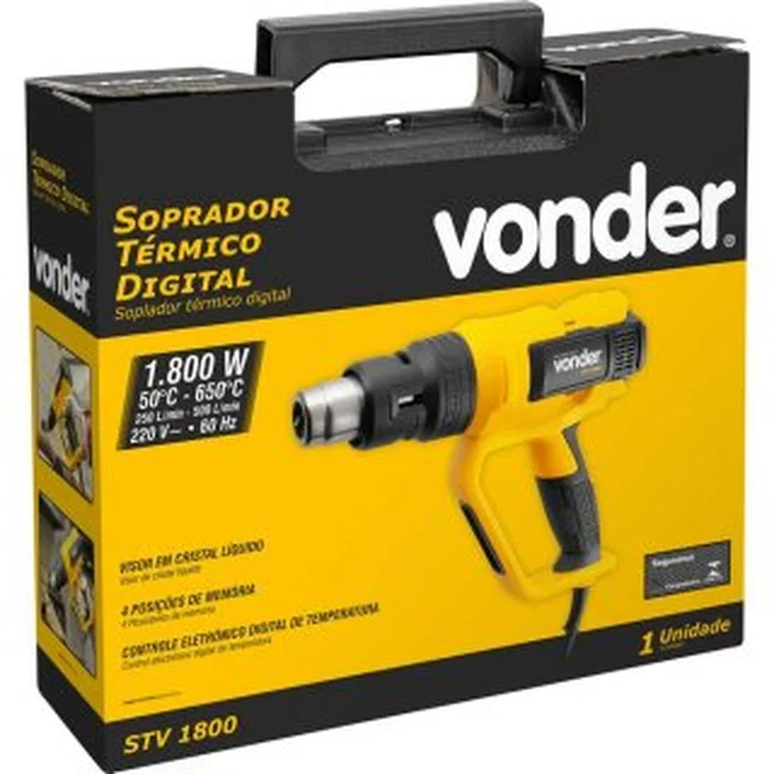 Soprador térmico digital STV 1800, 220 V~, VONDER