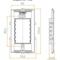 Conjunto 3 tomadas 2P+T 20A 250V Sleek Margirius - imagem 1
